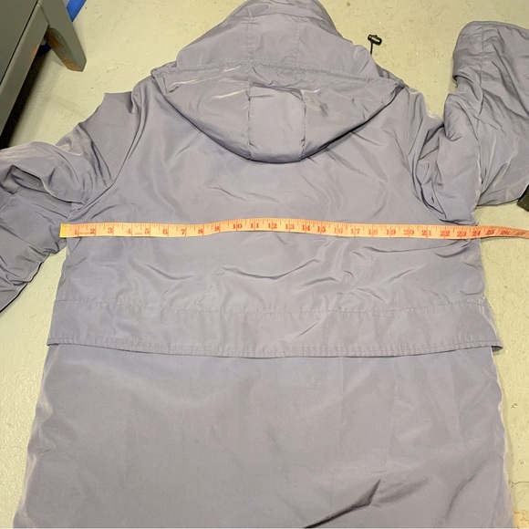 Kanuk Hooded Winter Parka Coat Sz L Cloudy Blue Zip Snap Lined Insulate Jacket - Picture 9 of 15